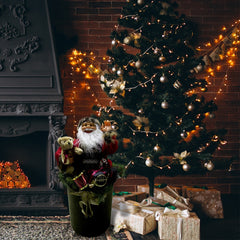 Santa Claus décoration avec pull et sac 80cm 900645 musique lumières mouvement