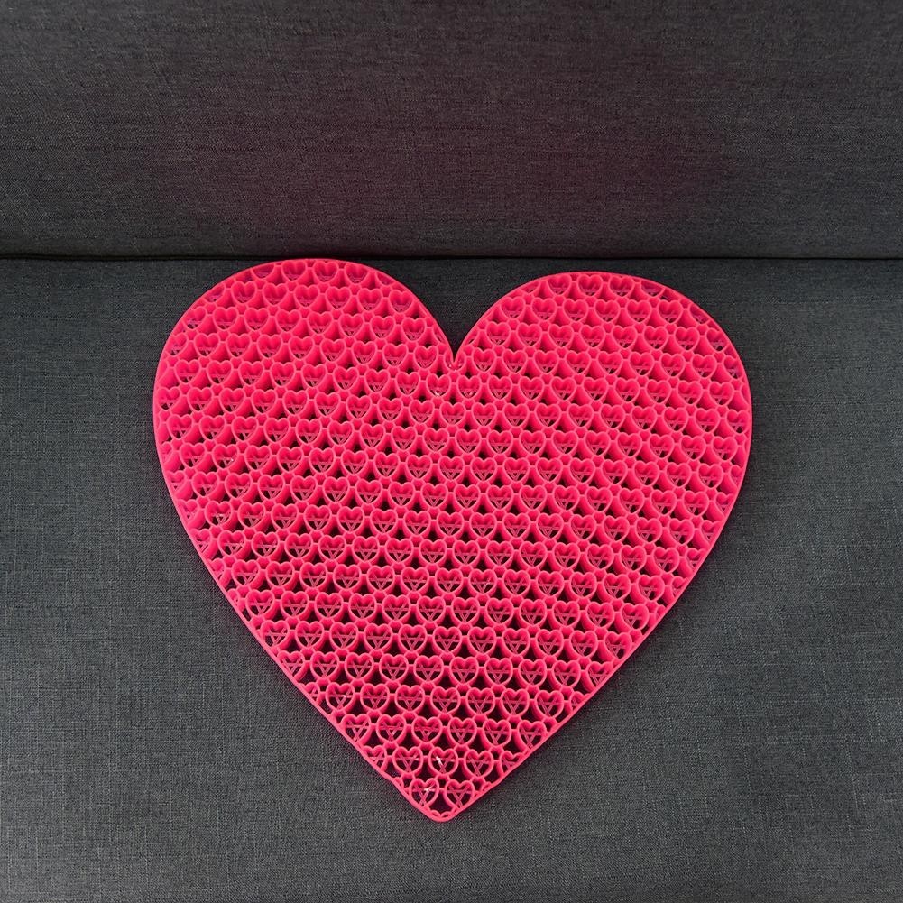 Coussin en forme de cœur en nid d’abeille en gel 210238 multifonction respirant