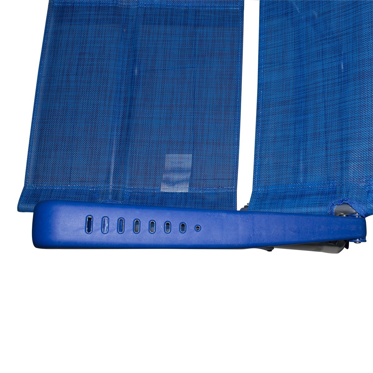 Couple Chaises longues 379530 inclinable 8 positions tube 22mm en aluminium BLEU