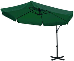 FUBUCA Spring Parasol VERT décentralisé à la banane 300x230H cm avec frange