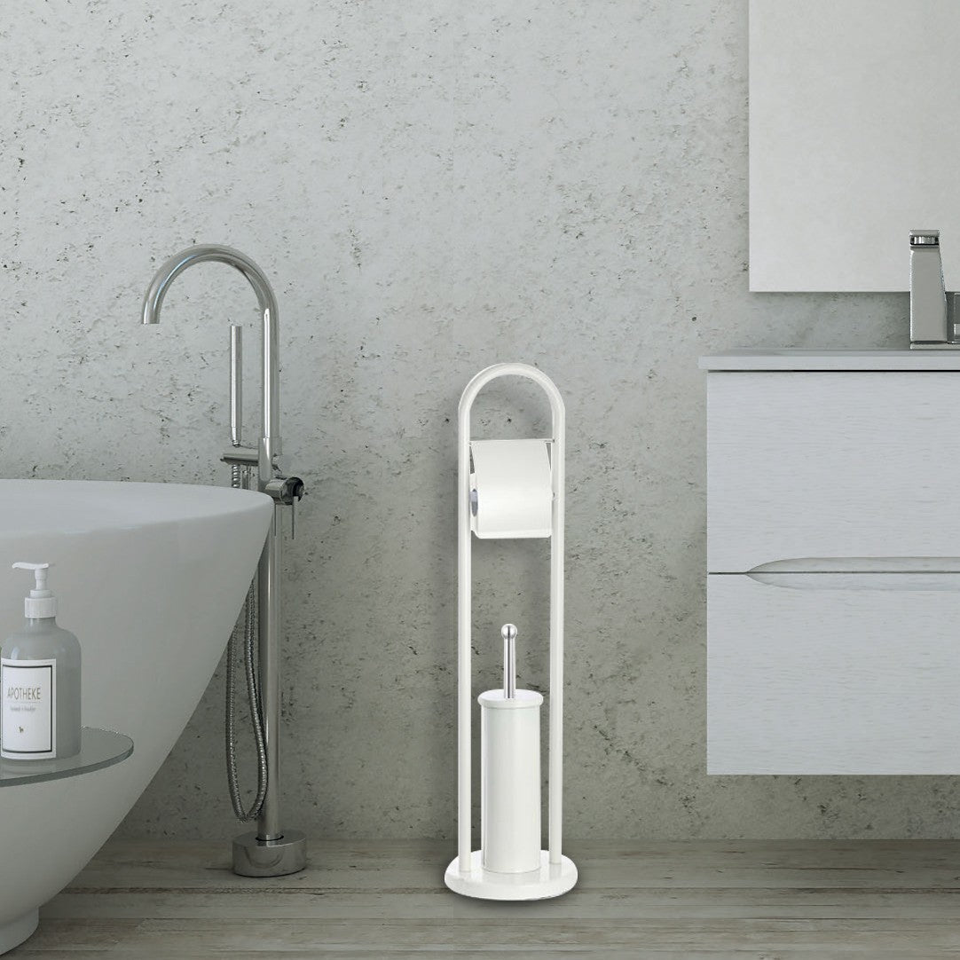 Felicia Porte Rouleau - Porte brosse toilette 136008 de 22 x 81 cm BLANC