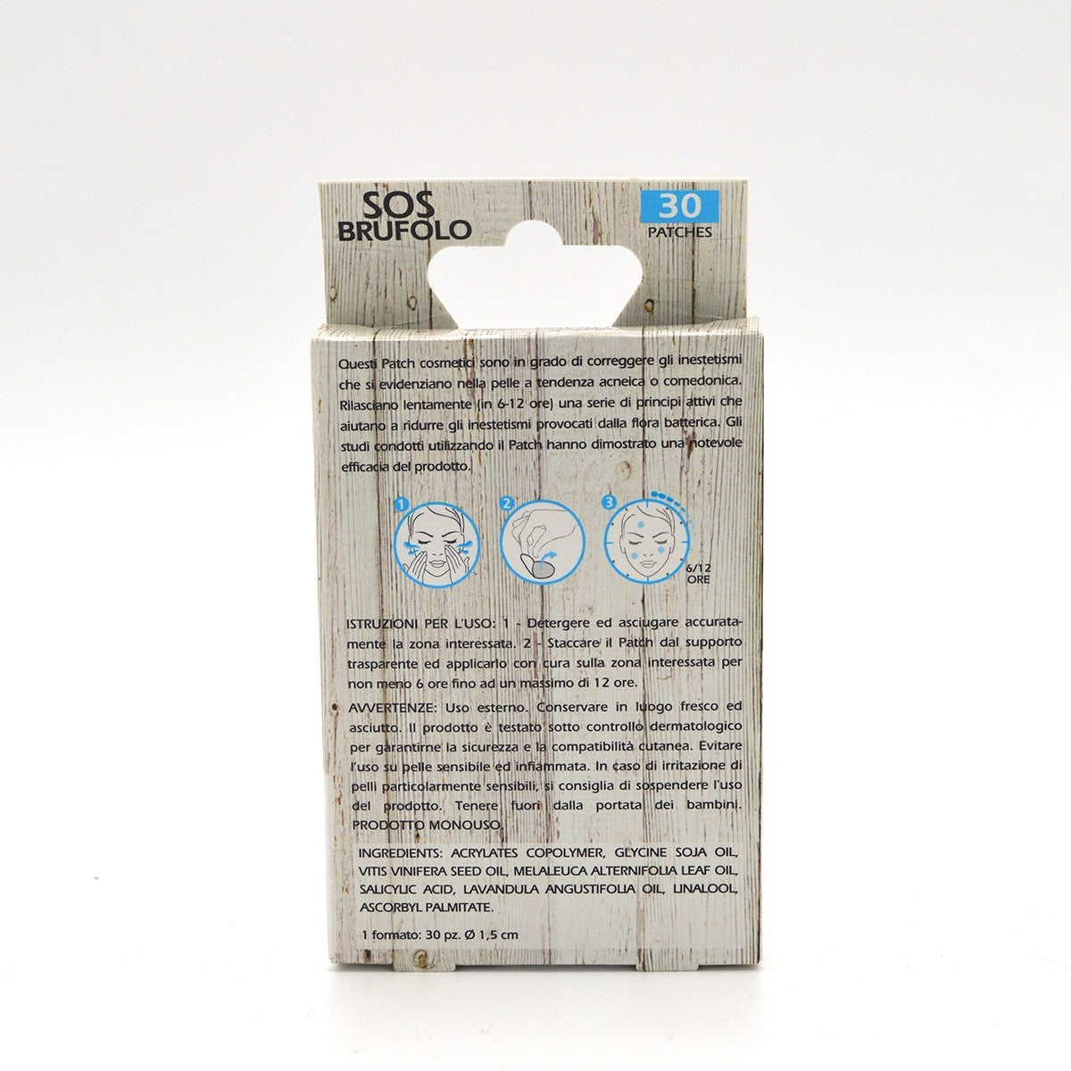 Setablu Sos Bouton Unisex 167573 applicateur durée 6/12 heures 30 Patchs