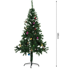 Arbre de Noël 180 cm avec 550 pointes 511035 branches épaisses PIN DES SURPRISES