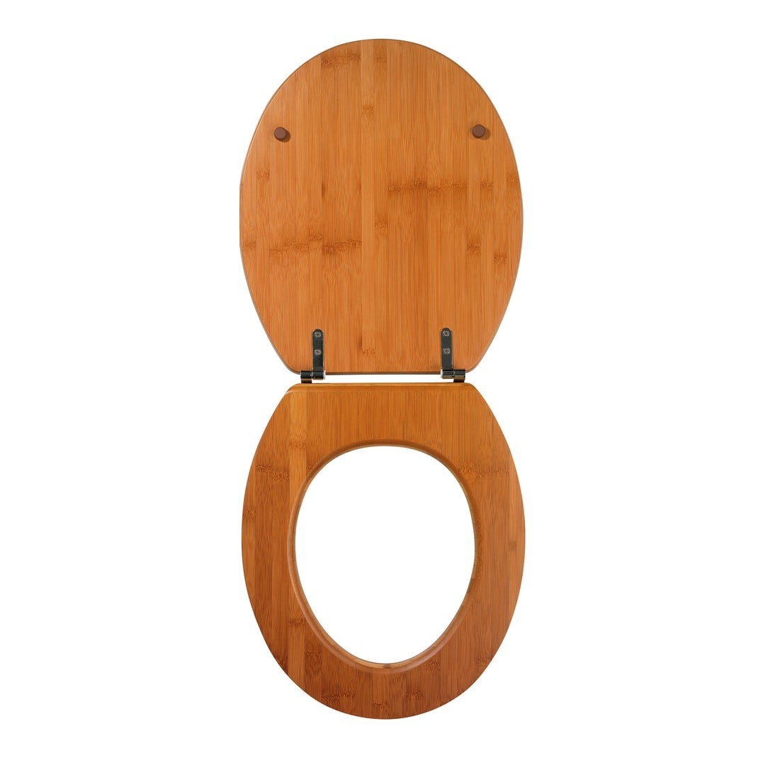 Siège de bain universel 600843 couleur noyer bois MDF 43x37 cm couvre-eau