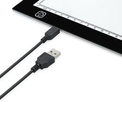 Tablette lumineuse led pour dessin 182276 avec charge USB mince taille A4