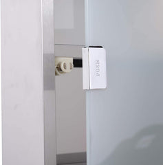 Armoire de pharmacie avec clé en acier inoxydable verre dépoli 30x12x45h cm