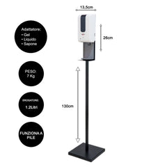 Dr Pem Piantana Distributeur avec distributeur 1.2L à piles 120x13 cm