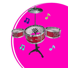 REMITOYS Set Batterie 4 éléments pour enfants 258048 à monter 30 cm