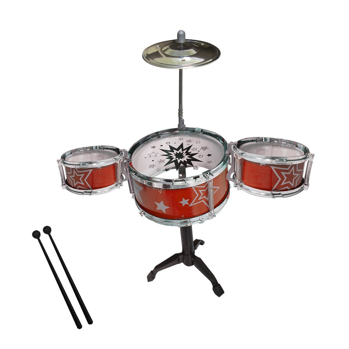 REMITOYS Set Batterie 4 éléments pour enfants 258048 à monter 30 cm