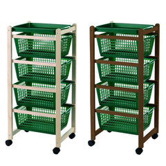 Panier de cuisine 922-152 plateaux amovibles 4 paniers en plastique 36x30xh82 cm