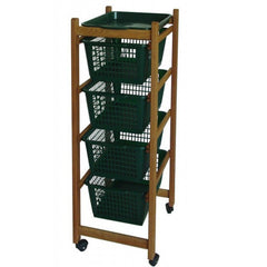 Panier de cuisine 922-152 plateaux amovibles 4 paniers en plastique 36x30xh82 cm