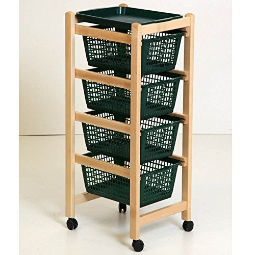 Panier de cuisine 922-152 plateaux amovibles 4 paniers en plastique 36x30xh82 cm