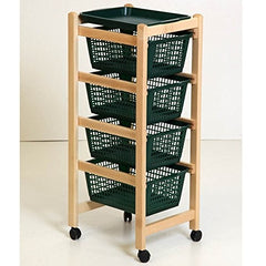 Panier de cuisine 922-152 plateaux amovibles 4 paniers en plastique 36x30xh82 cm