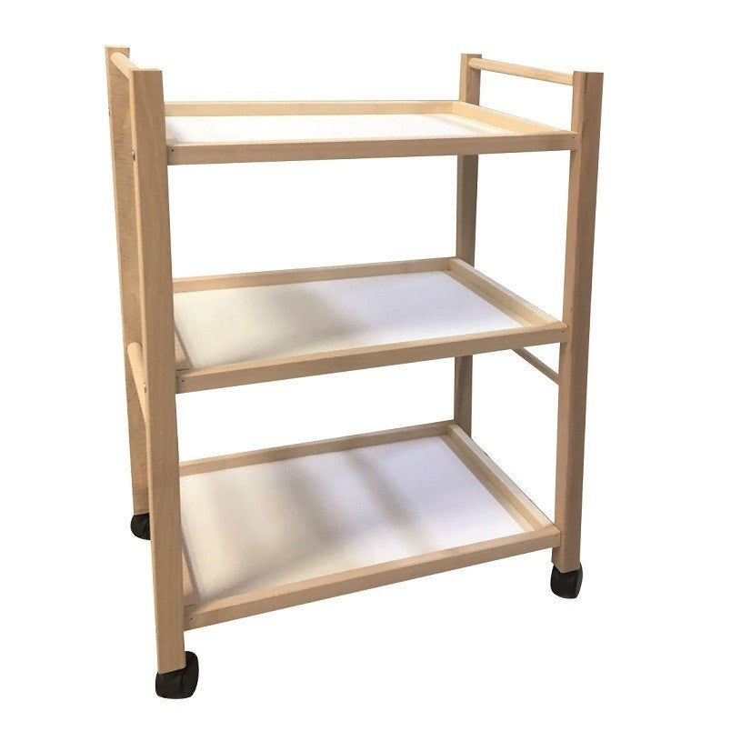 Panier de cuisine en bois de hêtre Art 536 Porte-objets 3 niveaux 28x39xh65cm