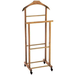 PORTEUR bois hêtre 2 montants 4 roues 43x33x105 h cm homme mort