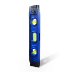 KINZO Mini Niveau à bulles 171302 avec base magnétique 3 positions 23 cm
