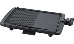 Maître Grill électrique EB1500 plaque 1500W anti-adhérent amovible 50x30x8h cm