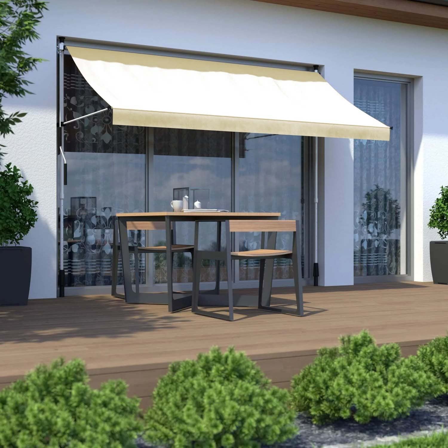 Evertop Jardin Rideau de soleil 240267 avec anneaux renforcés BEIGE 200x290cm