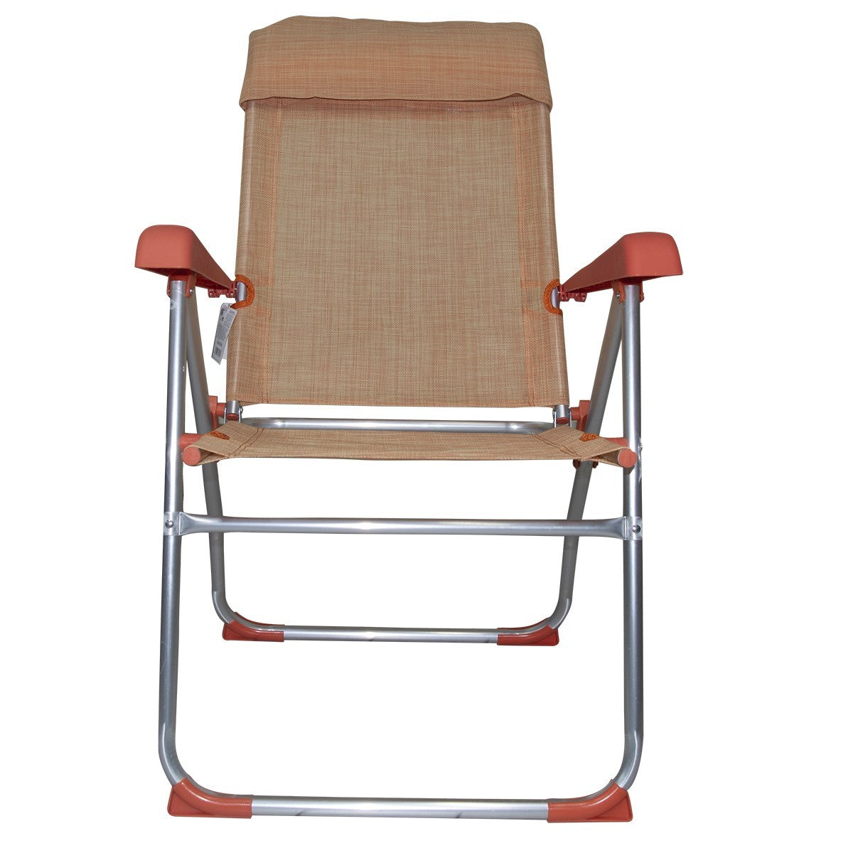 Chaise longue 379530 inclinable 8 positions avec accoudoirs tube 22mm aluminium
