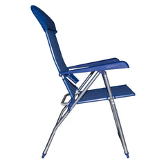 Chaise longue 379530 inclinable 8 positions avec accoudoirs tube 22mm aluminium