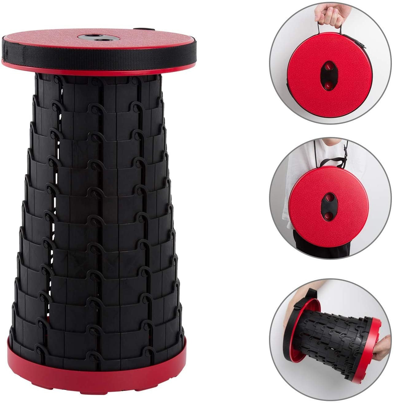 Tabouret rétractable 360085 portable Nylon haute résistance rétractable 47hx25cm