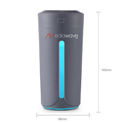 Diffuseur de parfum environnements avec led 7 couleurs 230ml humidificateur gris
