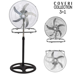 Coveri Ventilateur 3 en 1 multifonction 65 watts pelle 50cm Plant, Table, Mur