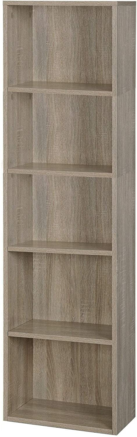 Ready 172 Bibliothèque en Bois MDF à 5 étagères 40x29x172H cm Salon Chambre