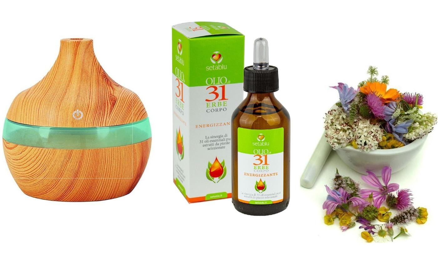 Diffuseur aromathéraputique Setablu 300 ml avec huile aux extraits aux 31 herbes