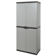 Armoire haute en plastique 68x40x168 cm Art 9233 avec 4 étagères et 2 portes
