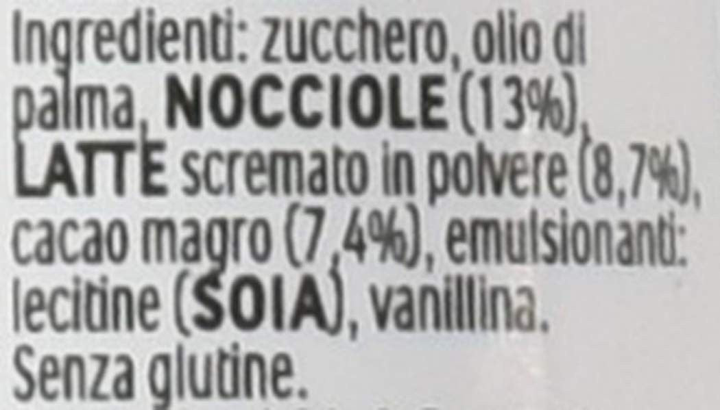 Boîte en verre Ferrero Nutella 600gr crème de noisette et de cacao