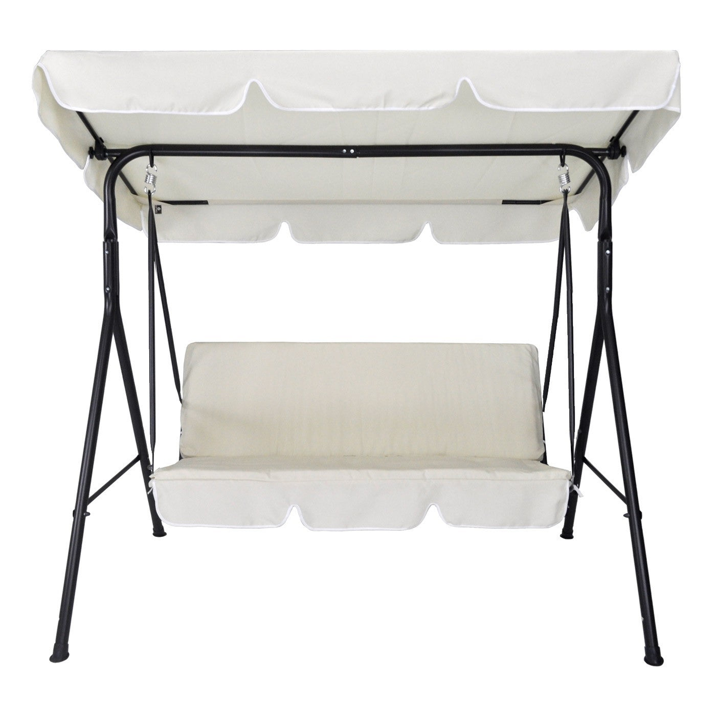 Bascule Beige 3 places 349005 structure acier 170x110x152cm tube 16mm