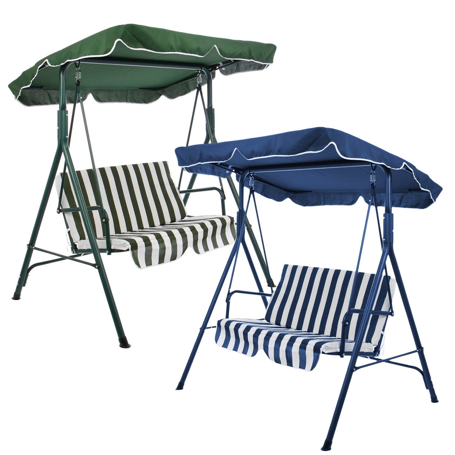 Bascule 2 places 349003 structure en acier peint 140x110x152cm tubulaire 16mm