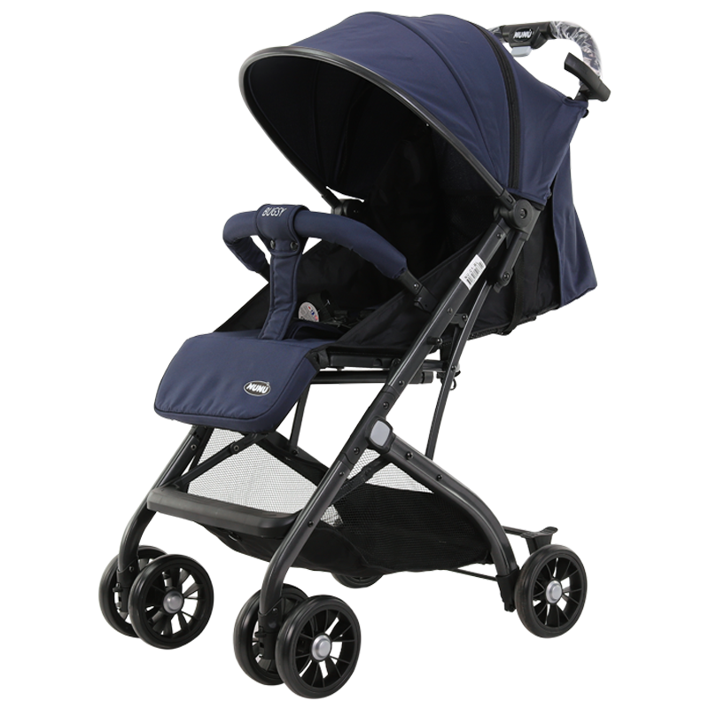 Poussette NUNU' BUGSY NU-C1-BL couleur BLEU pliant 516629 Chariot couvre-jambes
