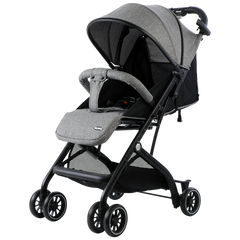 Poussette NUNU' BUGSY NU-K1-GR Linen GRAY 516643 pliage Trolley couvre-jambes
