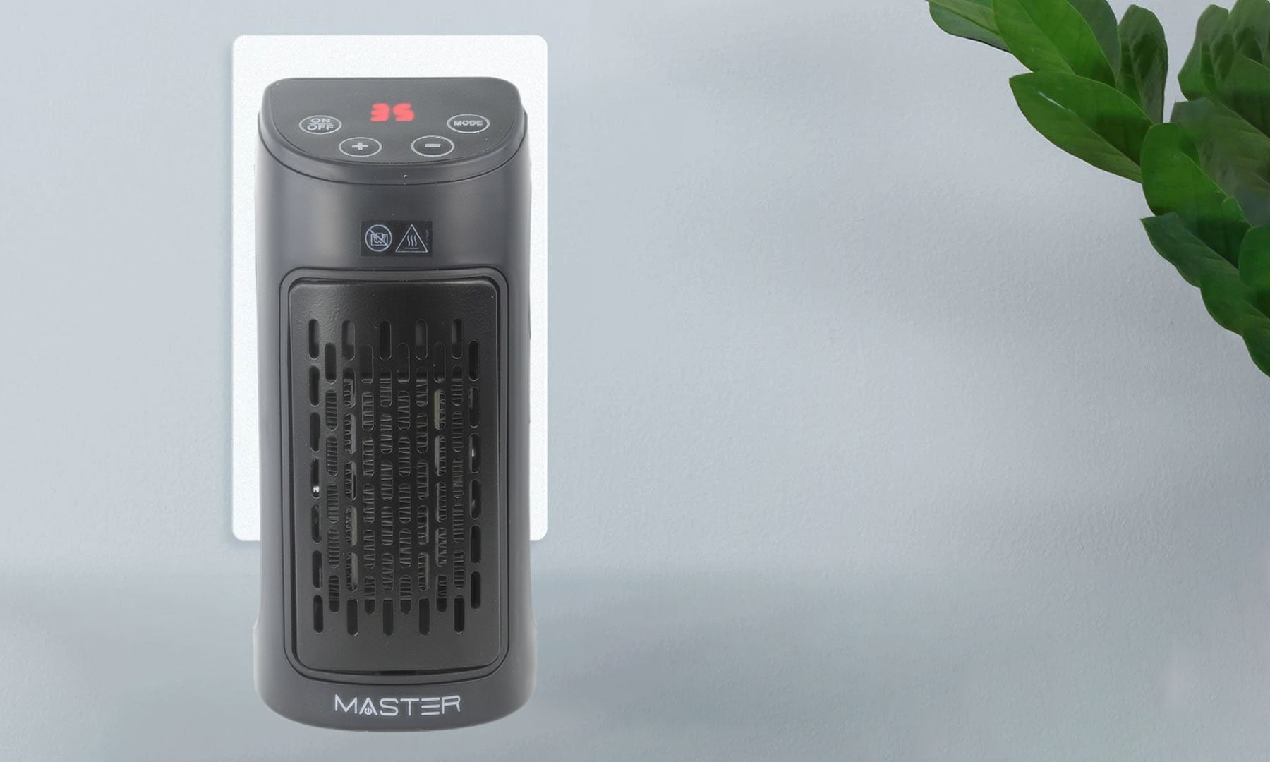 Maître Poêle 660321 Compact mural programmable 400w avec timer display LED
