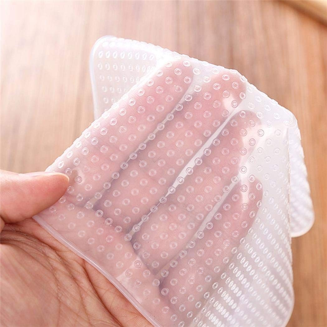 Ensemble de 3 bouchons de silicone réutilisables et mastics pour alimentaires