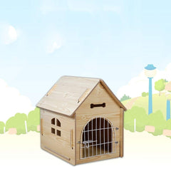 Niche CAMBRIDGE en bois avec grille 660027 pour chiens 51x37x51 cm