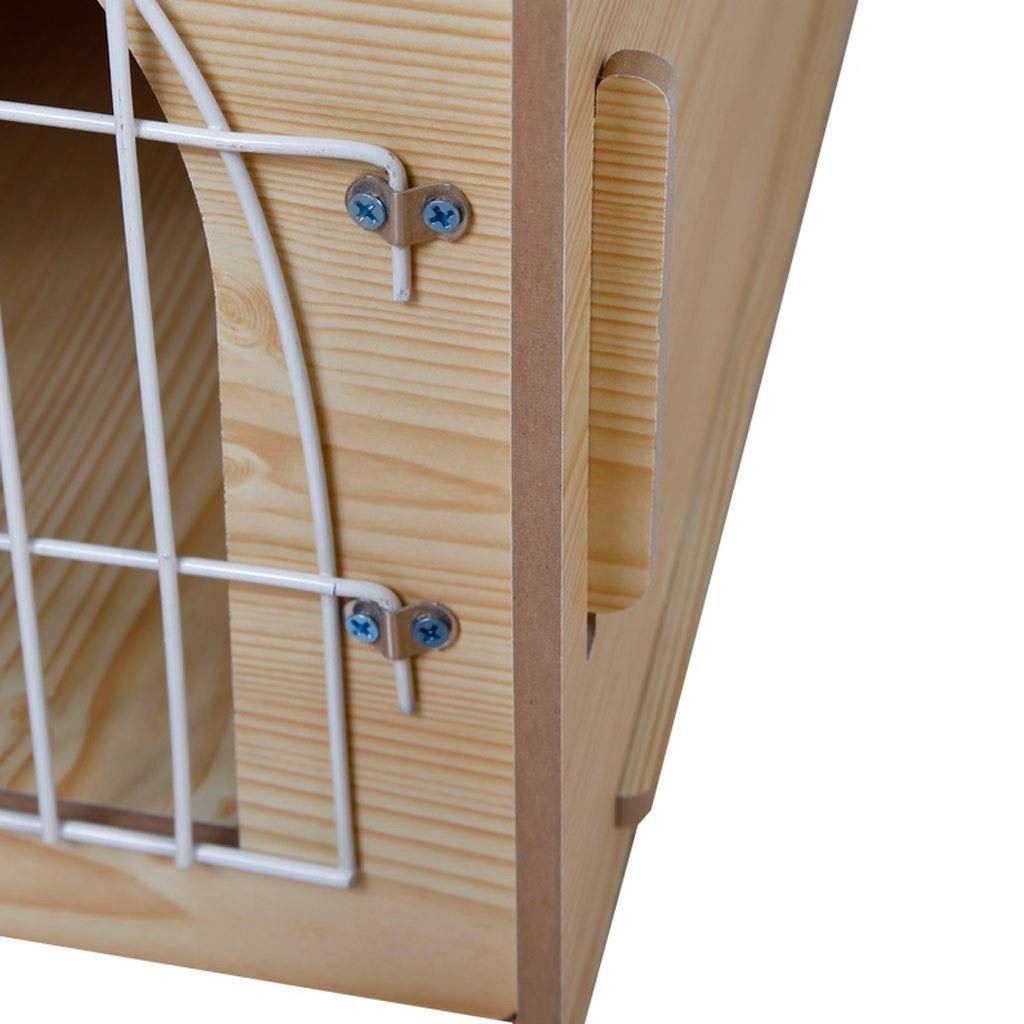 Niche CAMBRIDGE en bois avec grille 660027 pour chiens 51x37x51 cm