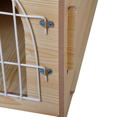 Niche CAMBRIDGE en bois avec grille 660027 pour chiens 51x37x51 cm