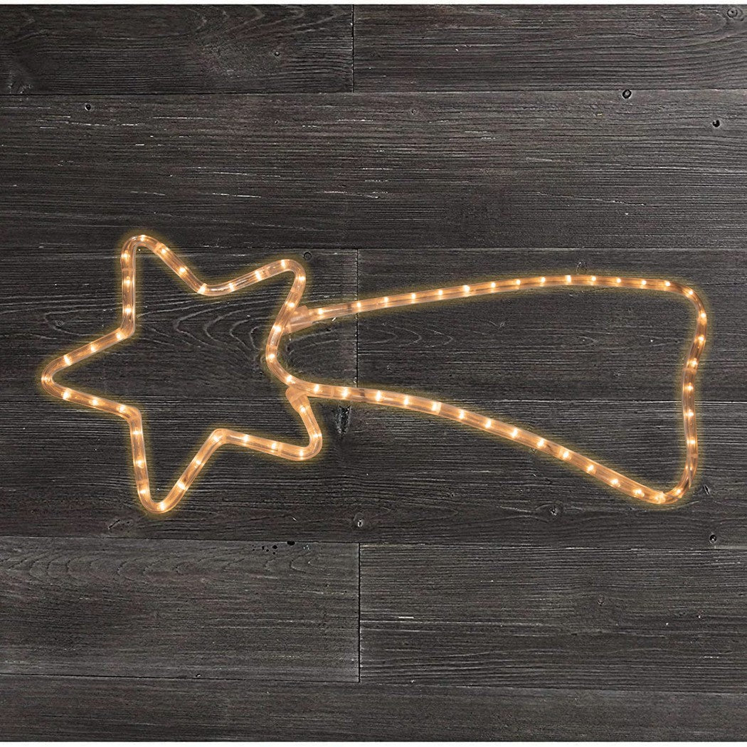 75181 Etoile filante de Noël lumière CHAUDE cadre en métal 65 X 30 cm