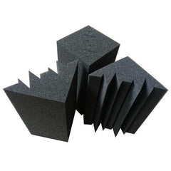FUBUCA kit 12 Panneaux acoustiques Polyuréthane angulaires Bass Trap 12x12x24cm