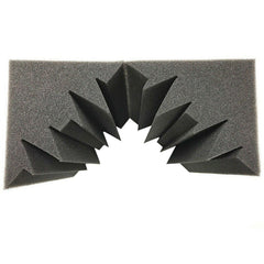 FUBUCA kit 12 Panneaux acoustiques Polyuréthane angulaires Bass Trap 12x12x24cm