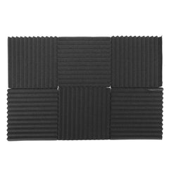 FUBUCA Kit 12pz Panneaux insonorisants en polyuréthane expansé 300x300x250m