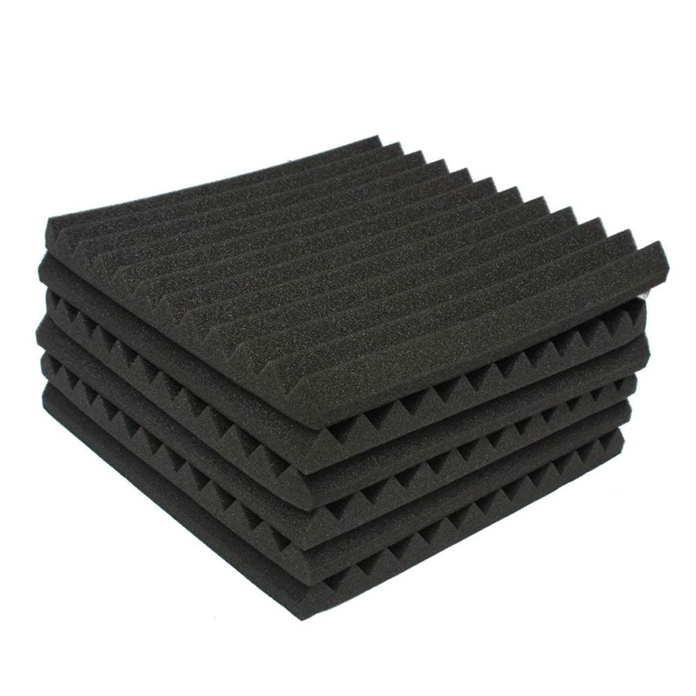 FUBUCA Kit 12pz Panneaux insonorisants en polyuréthane expansé 300x300x250m