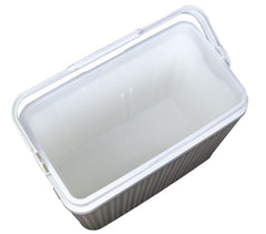ADRIATIC 271674 Réfrigérateur portable 24 litres,PP GRIS trame RATTAN 40x37x23cm