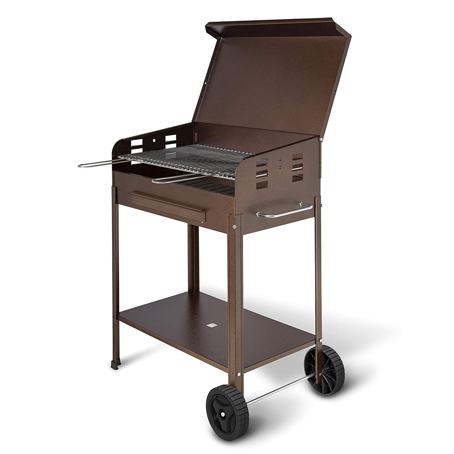 Barbecue POLIFEMO à charbon de bois 512c Iron Brown 40x50x90h cm , fer forgé