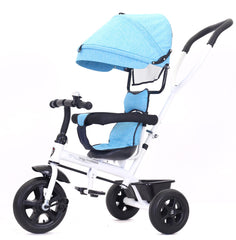 Tricycle à poussée HANDY GO avec pédales et capotte B37312 avec protections