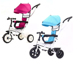 Tricycle à poussée HANDY GO avec pédales et capotte B37312 avec protections