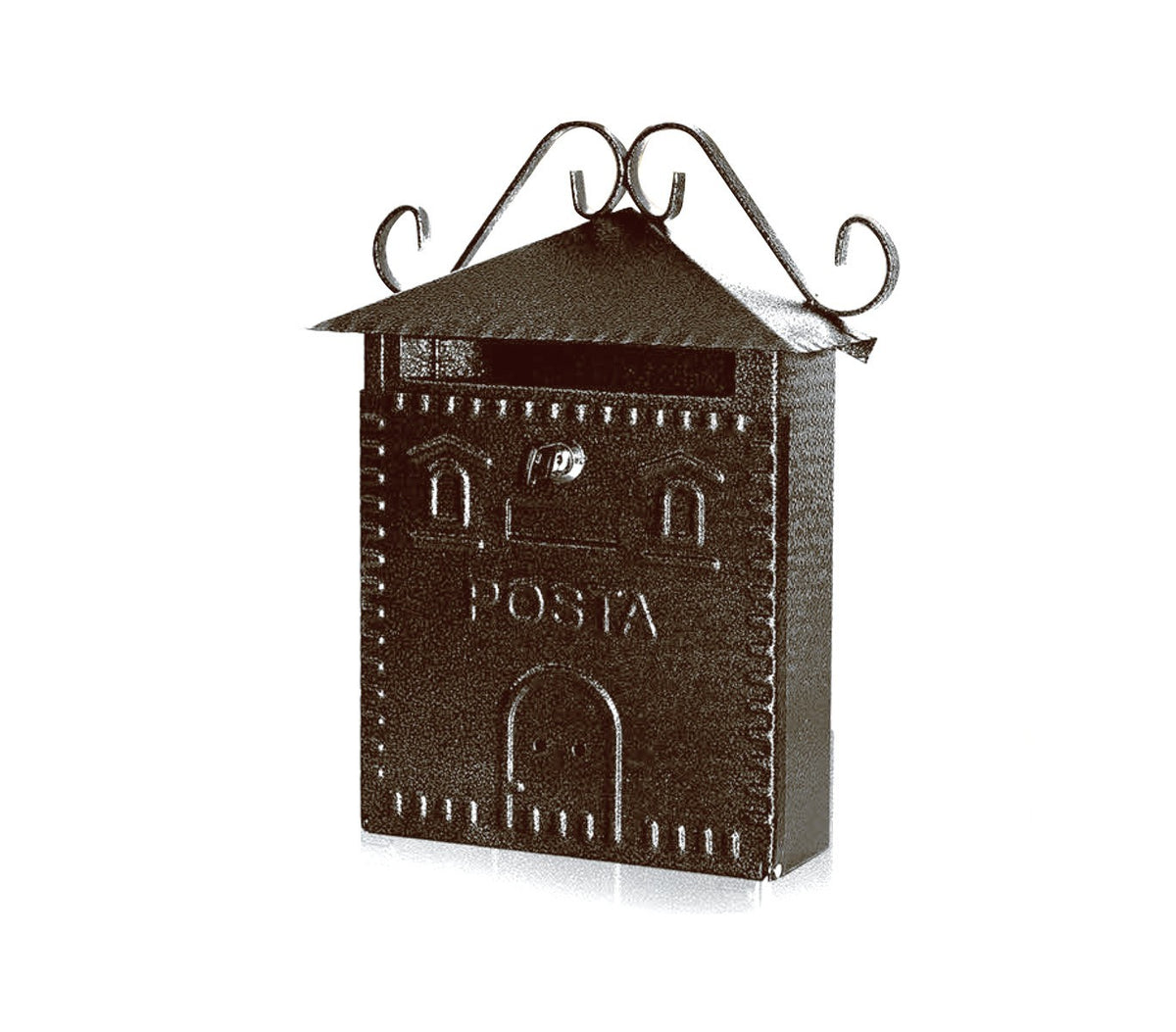 Boîte aux lettres Regius Iron Brown Art. 703 avec serrure 30x10x36 cm
